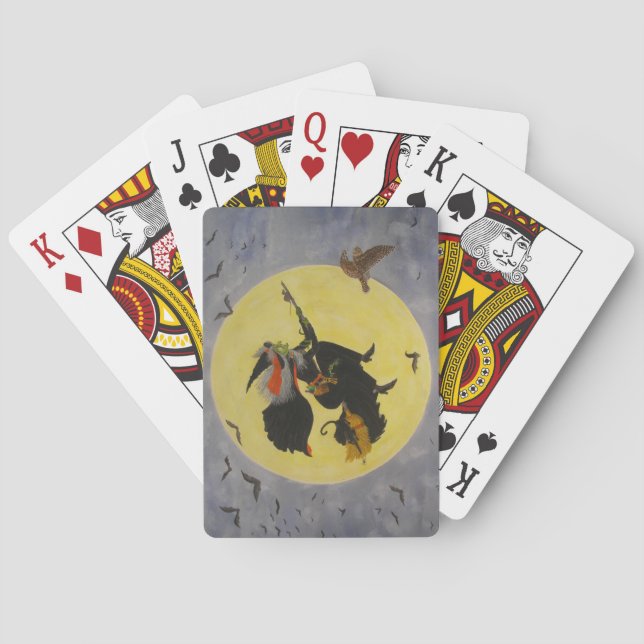 Baraja De Cartas "¡Vuelo nocturno!" (Reverso)