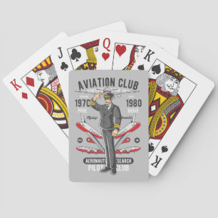 Baraja De Cartas Vuelo piloto del Vintage Aviation Club