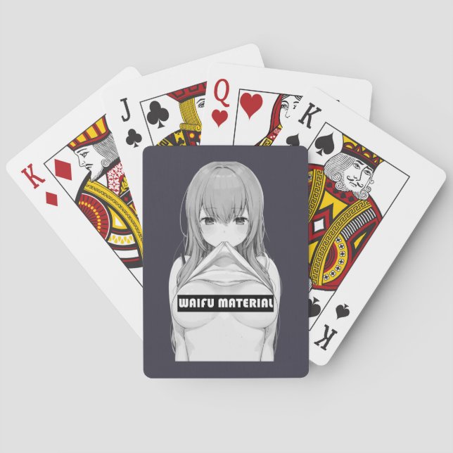 Baraja De Cartas Waifu Material   (Reverso)