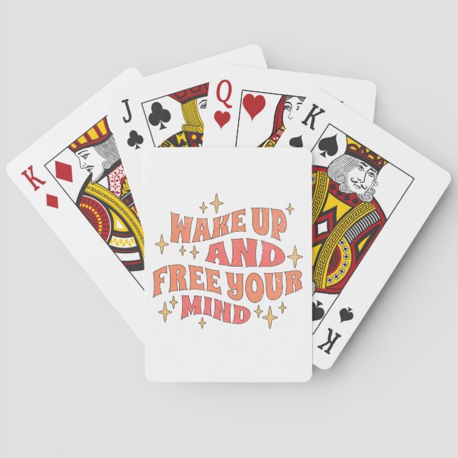 Baraja De Cartas Wake Up and Free your Mind (Reverso)