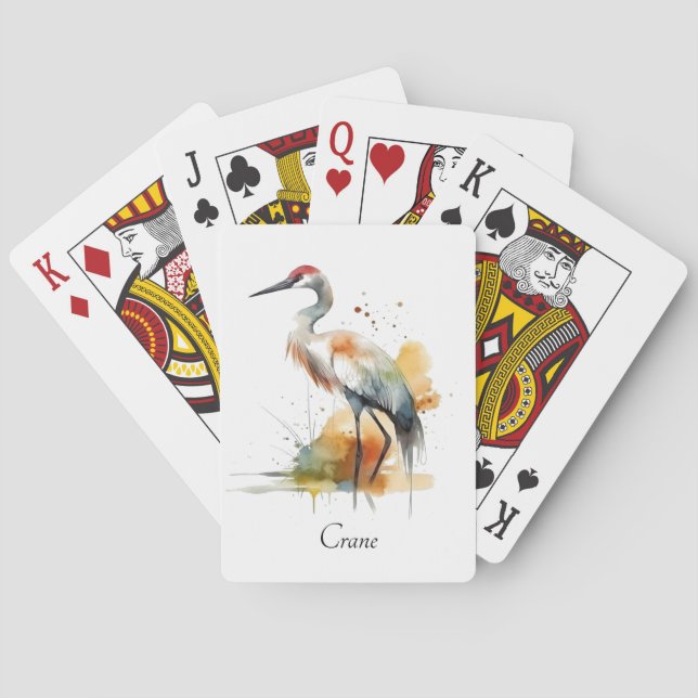 Baraja De Cartas Wandering Crane, personalizado (Reverso)