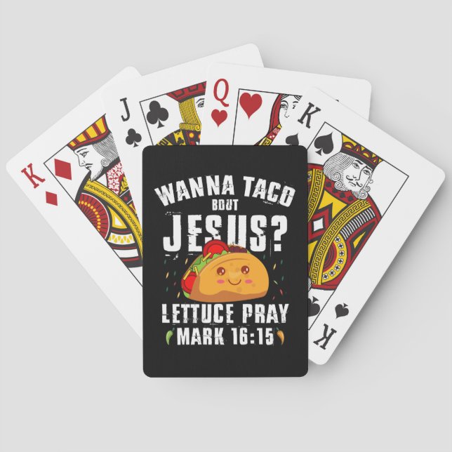 Baraja De Cartas Wanna Taco Bout Jesus Cinco de Mayo Christian (Reverso)