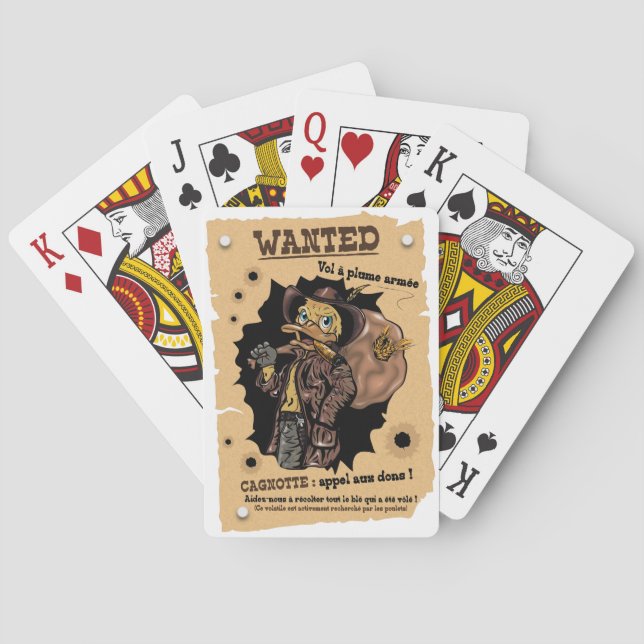 Baraja De Cartas Wanted (Reverso)