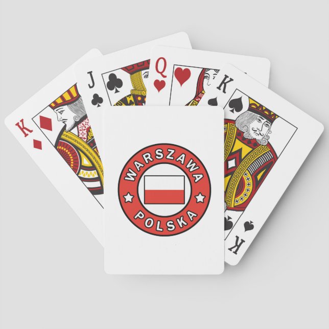 Baraja De Cartas Warszawa Polska (Reverso)