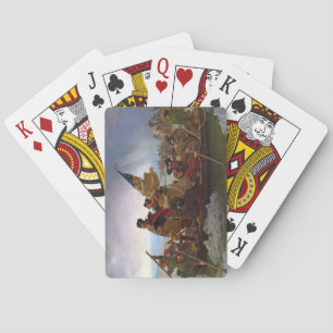Baraja De Cartas Washington cruza el río Delaware