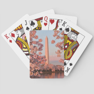Baraja De Cartas Washington Monument - Cherry Blossoms