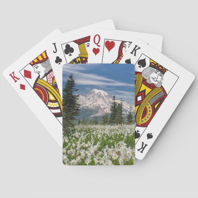 Baraja De Cartas Washington, Parque Nacional Monte Rainier 1 (Reverso)