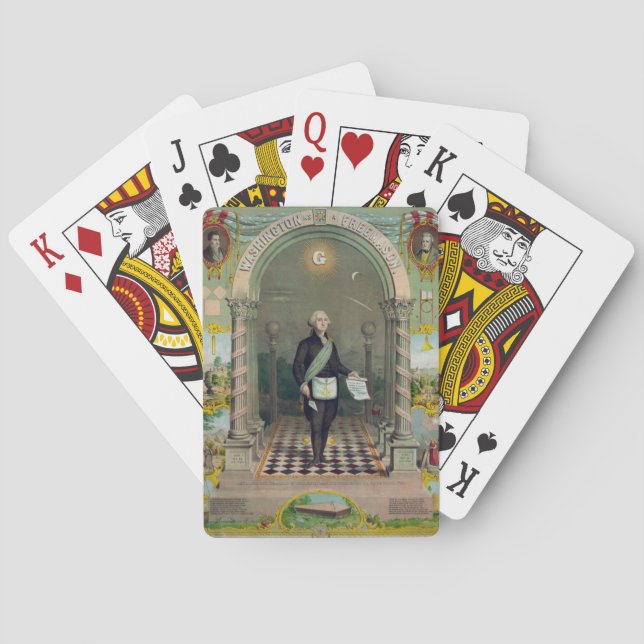 Baraja De Cartas Washington The Mason (Reverso)