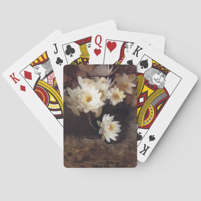 Baraja De Cartas Water Lilies (por Abbott Henderson Thayer) (Reverso)