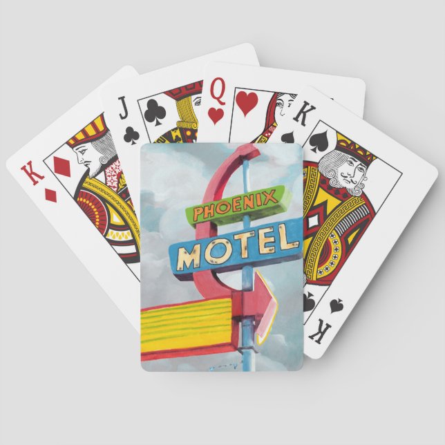 Baraja De Cartas Watercolor Phoenix Motel (Reverso)