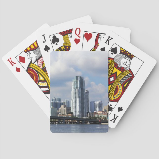Baraja De Cartas Waterfront view of Miami (Reverso)