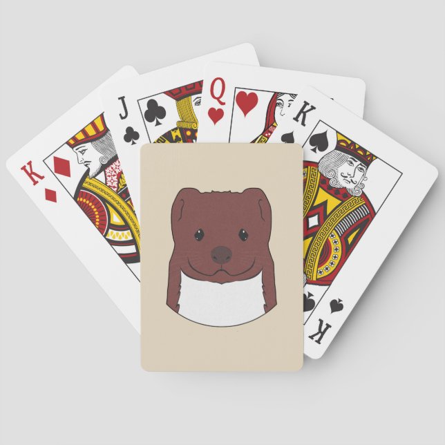 Baraja De Cartas Weasel Face (Reverso)