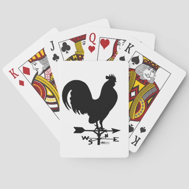 Baraja De Cartas Weathervane Rooster (Reverso)