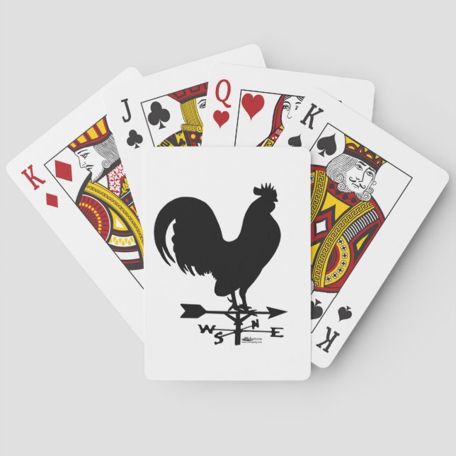 Baraja De Cartas Weathervane Rooster (Reverso)