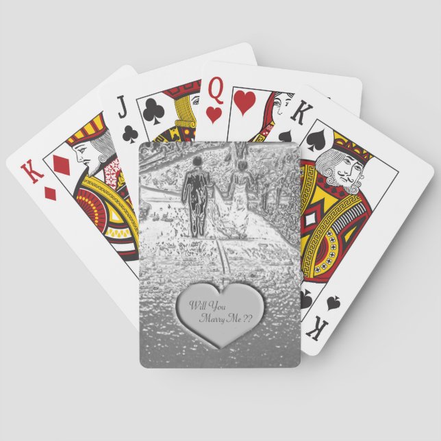 Baraja De Cartas Wedding Proposal Playing Cards (Reverso)