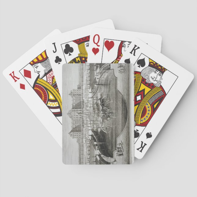 Baraja De Cartas Weissenstein, vistas al castillo desde el bar (Reverso)