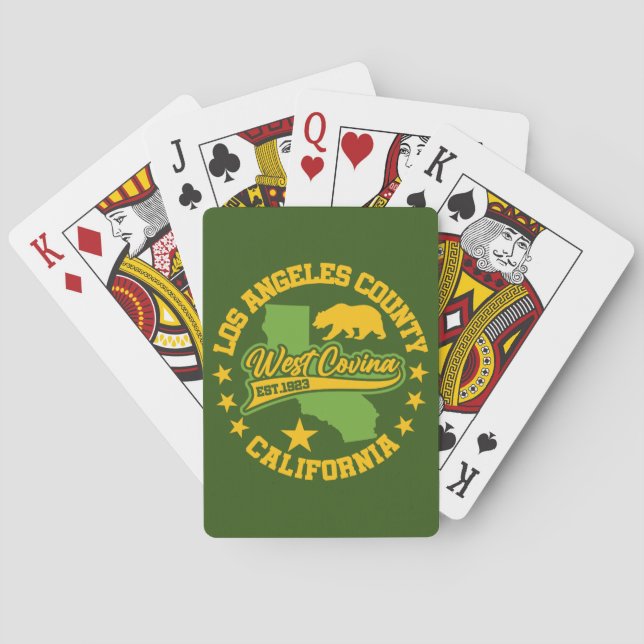 Baraja De Cartas West Covina, California (Reverso)