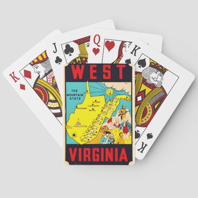 Baraja De Cartas West Virginia Mountain State Playing Cards (Reverso)