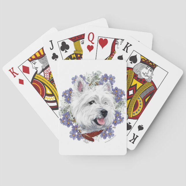 Baraja De Cartas Westie No Me Olvides (Reverso)