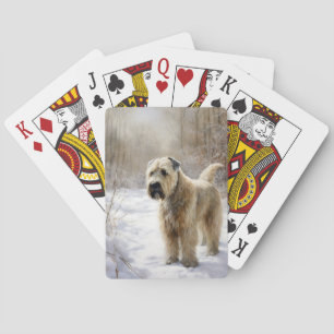 Baraja De Cartas Wheaten Terrier Let It Snow Navidades