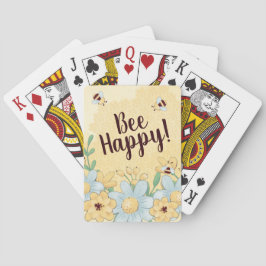 Baraja De Cartas Whimsical Bee Happy Honeycomb