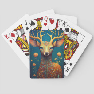 Baraja De Cartas Whimsical Deer Fantasy Art