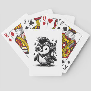 Baraja De Cartas Whimsigoth Punkrock Weirdcore Penguin Vintage Art