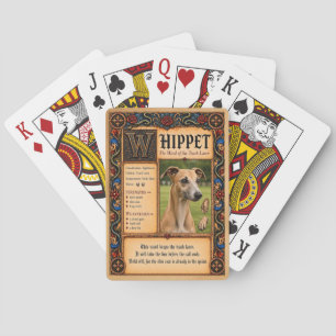 Baraja De Cartas Whippet, Arte de Bestiario Medieval
