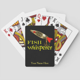 Baraja De Cartas Whisperer de pescado personalizado