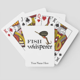 Baraja De Cartas Whisperer de pescado personalizado