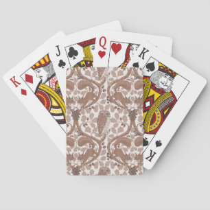Baraja De Cartas Whispers/Owls y Squirrels en roble/mo