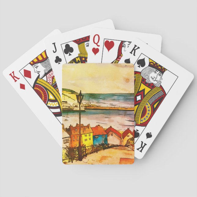 Baraja De Cartas Whitby Yorkshire 199 Steps original (Reverso)