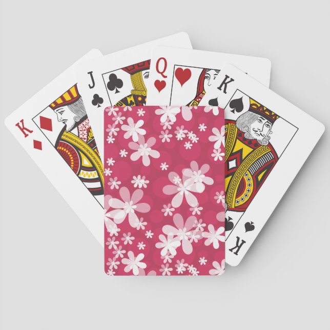 Baraja De Cartas White daisies (Reverso)