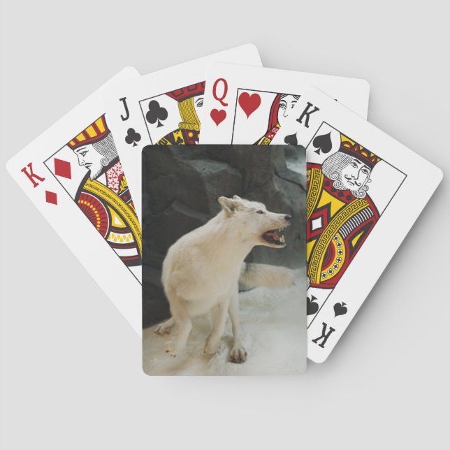 Baraja De Cartas White Wolf (Reverso)