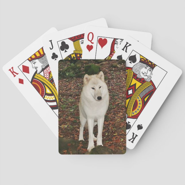 Baraja De Cartas White Wolf (Reverso)