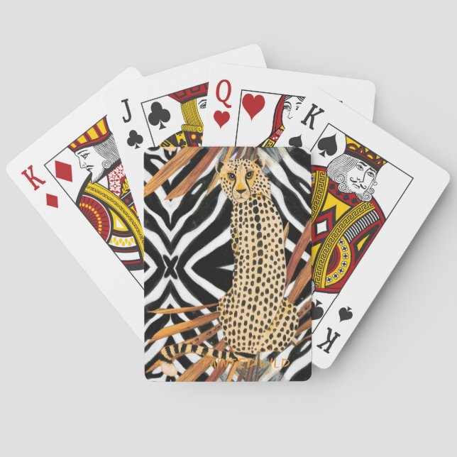 Baraja De Cartas Wild Cheetah  (Reverso)