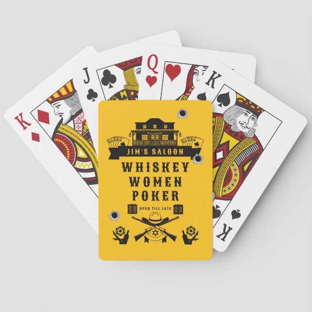 Baraja De Cartas Wild West Americana Poker (Reverso)