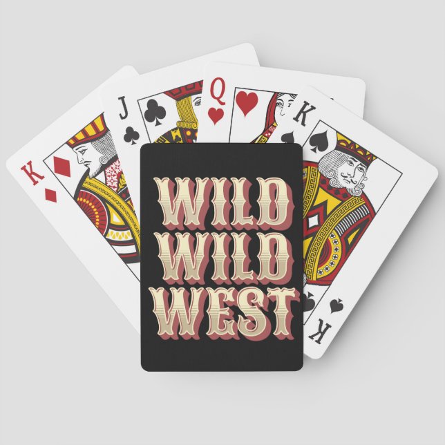 Baraja De Cartas Wild Wild West (Reverso)