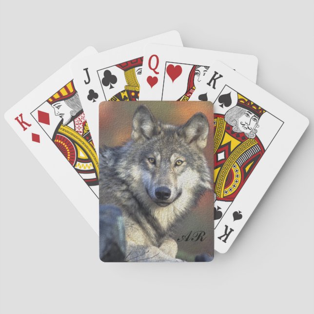 Baraja De Cartas Wild Wolf (Reverso)