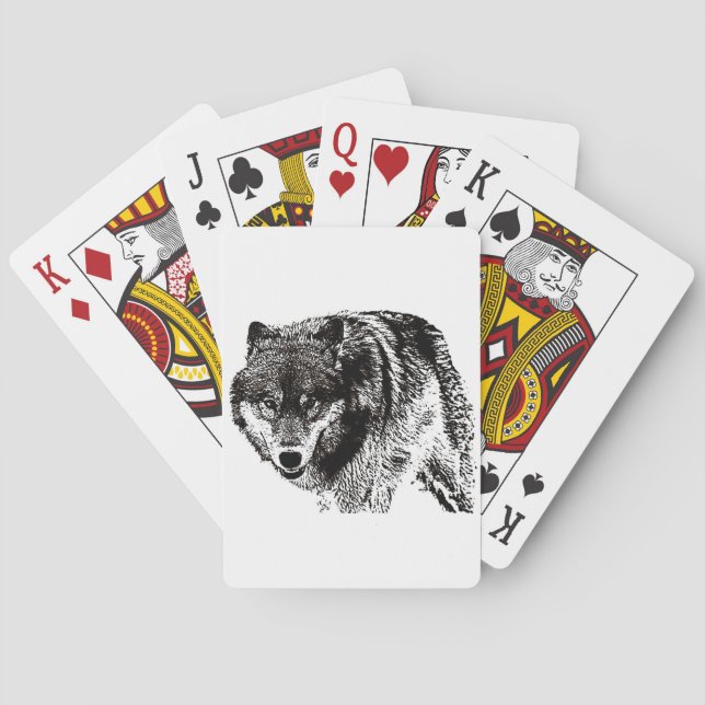 Baraja De Cartas Wild Wolf (Reverso)