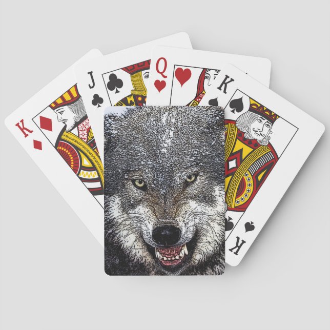 Baraja De Cartas Wild Wolf (Reverso)