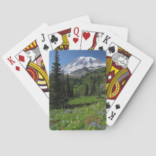 Baraja De Cartas Wildflowers en el Monte Rainier