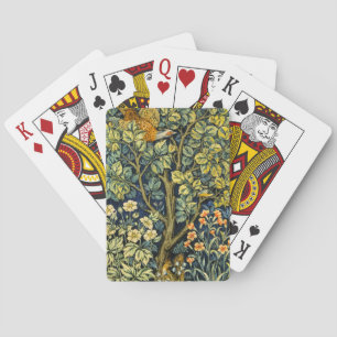 Baraja De Cartas William Morris Vintage Faisán Ardilla Flor