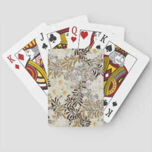 Baraja De Cartas William Morris Vintage Floral de Jacinto Art Nouve