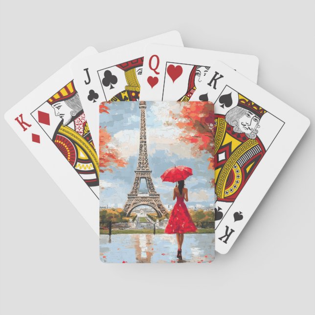 Baraja De Cartas Wind Romance Paris Moda Walk (Reverso)