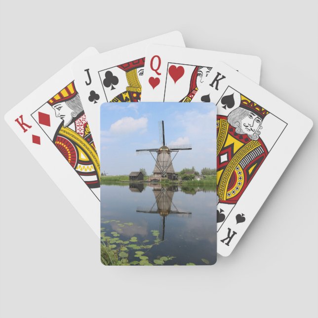Baraja De Cartas Windmill Kinderdijk Holland (Reverso)