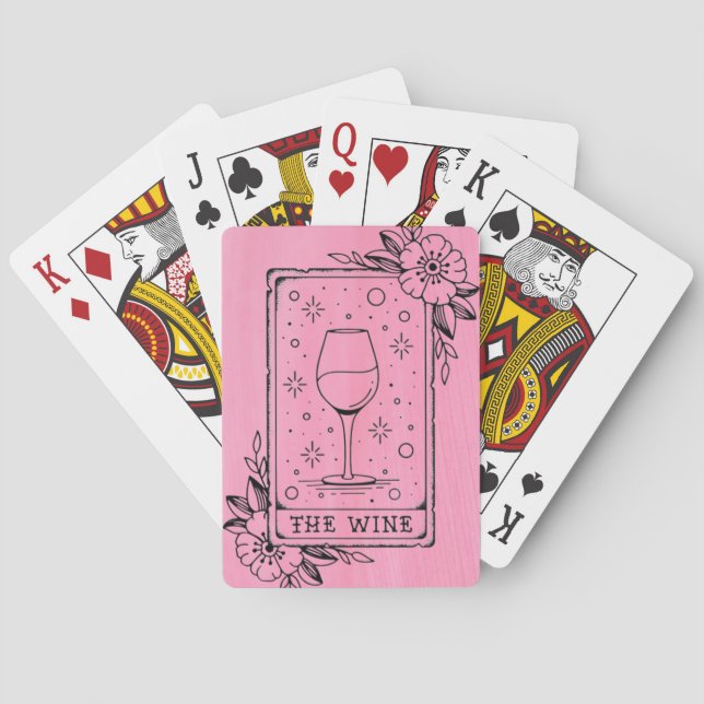 Baraja De Cartas Wine Tarot Card (Reverso)