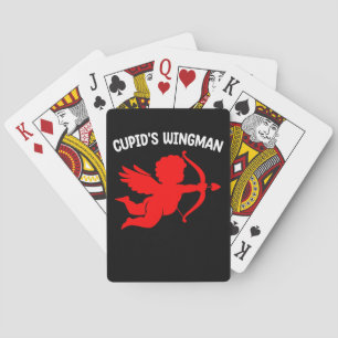 Baraja De Cartas Wingman de Cupido El día de San Valentín cubano es