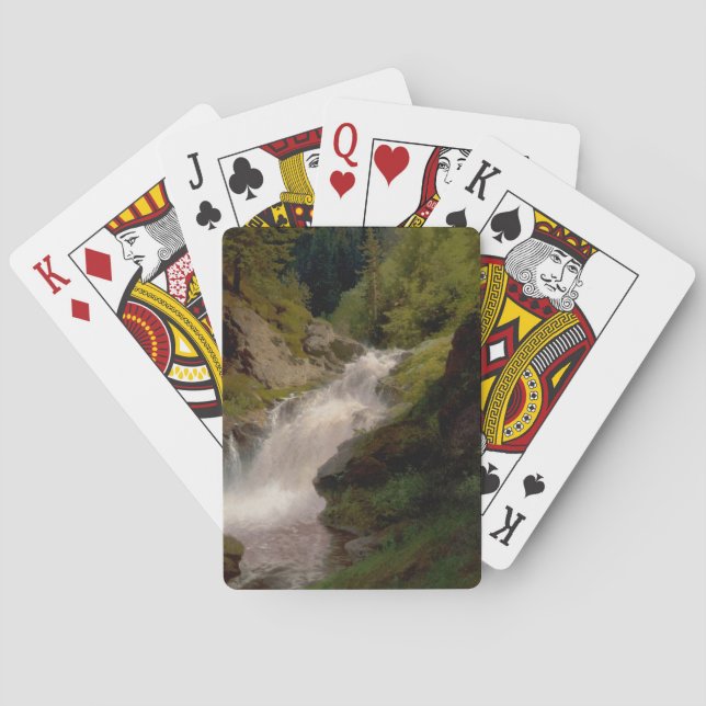 Baraja De Cartas Winona Falls (US Landscape) (por Hermann Herzog) (Reverso)
