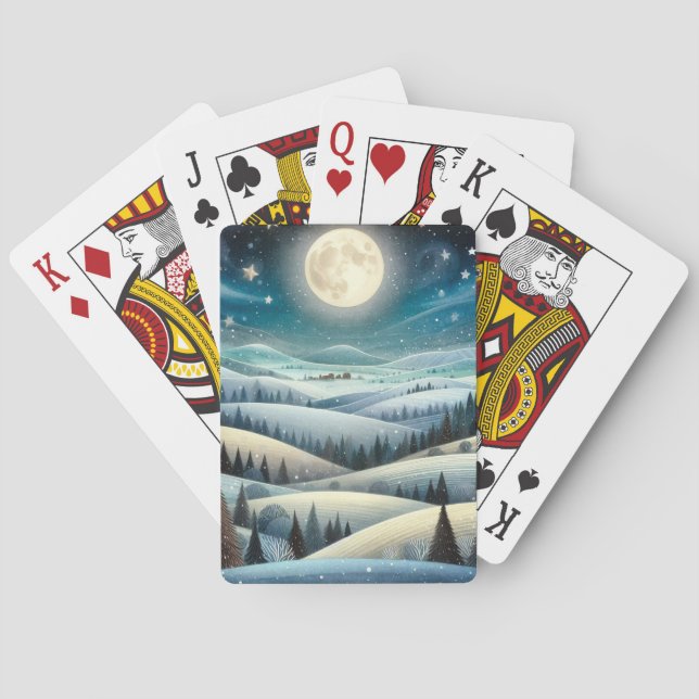 Baraja De Cartas Winter Hillside (Reverso)